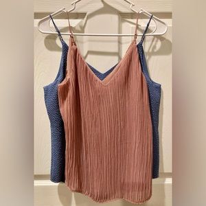 Set of two Express v-neck downtown camis XS